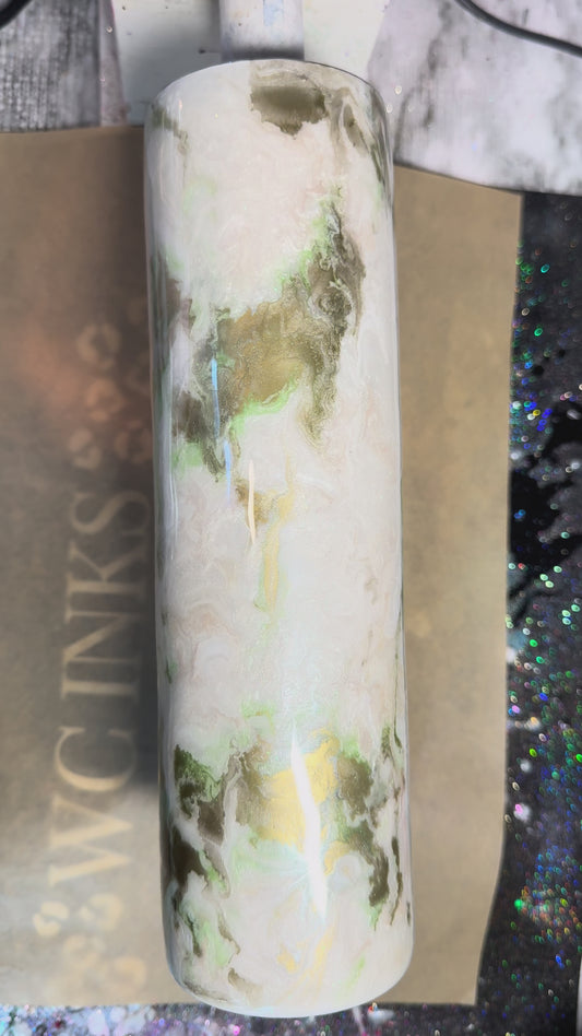 32oz peacock marble